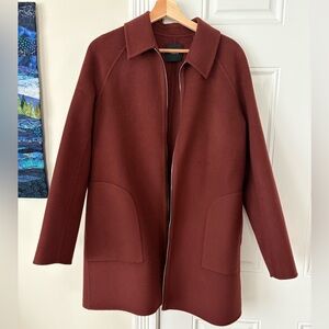 Theory Clean Caban Wool Coat - Size M